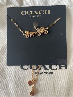 Coach Gold Horse & Carriage Charm bracelet